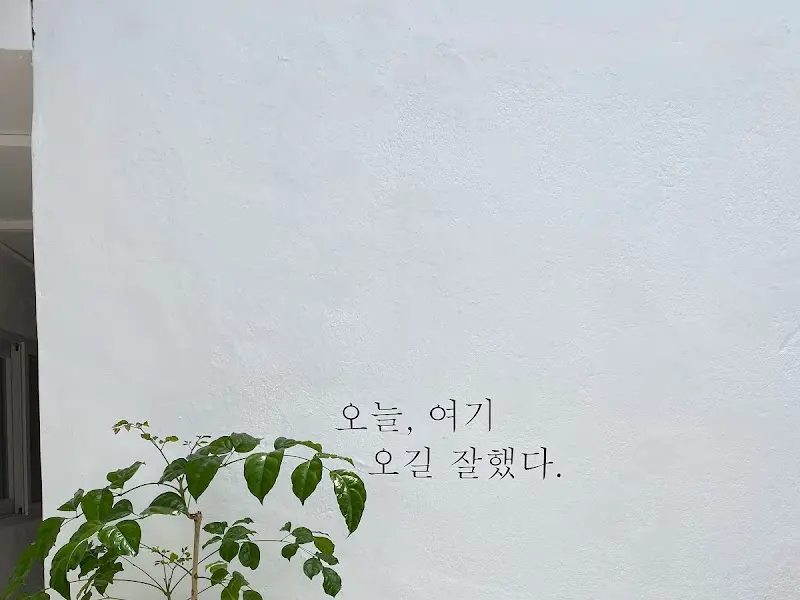 카페 벽면 문구