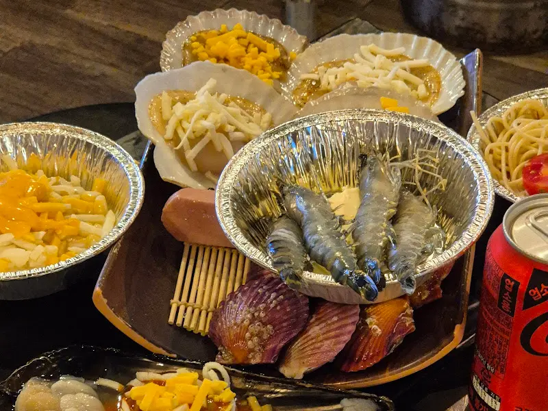 푸짐한 해산물 한 상