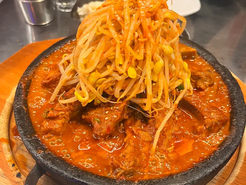 김치 등갈비찜 근접샷