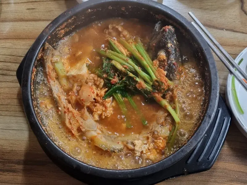 생태 살과 쑥갓