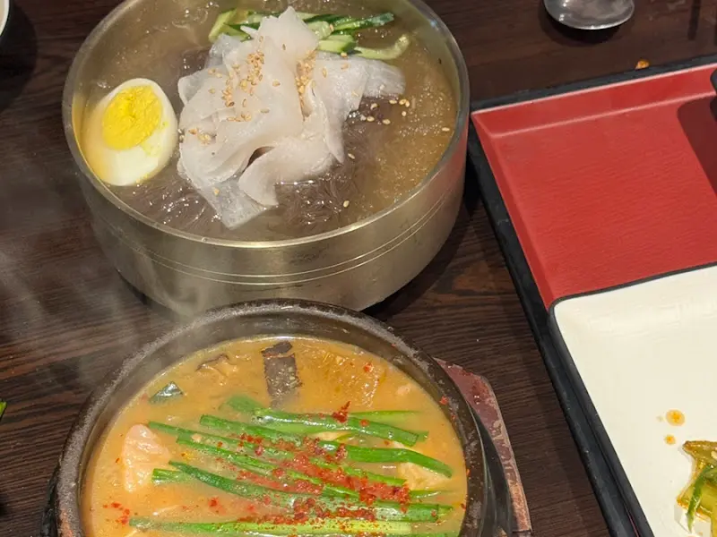 돈장술밥과 물냉면