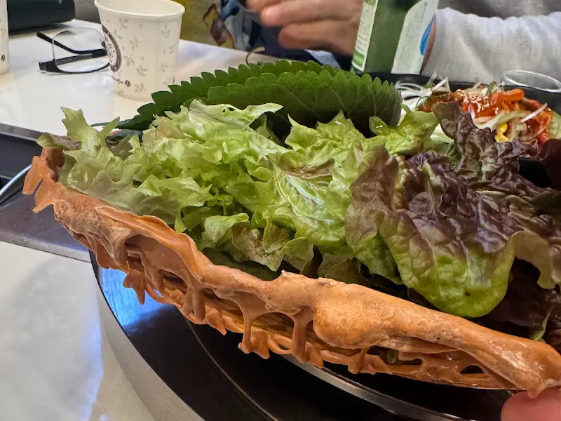 푸짐한 쌈 채소