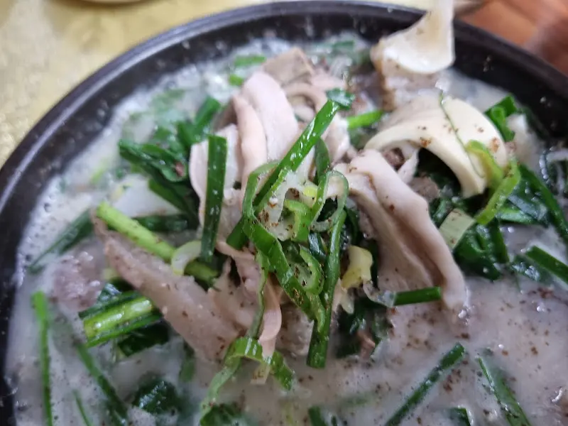 순대국 디테일 샷