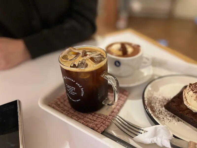 쁘릭라떼와 브라우니&아이스크림