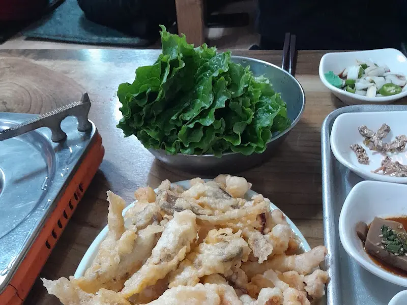 모듬 튀김 한 상 차림