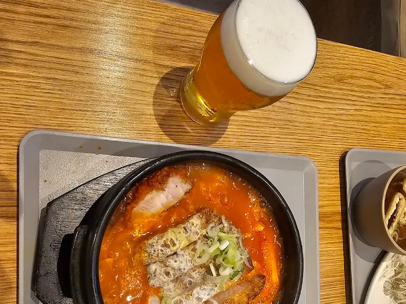 돈카츠와 맥주
