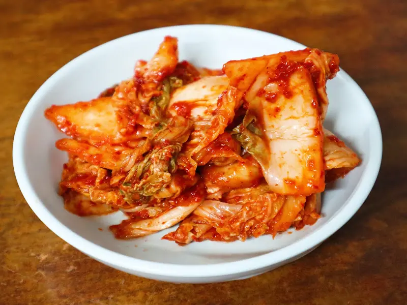 청송 손칼국수의 김치