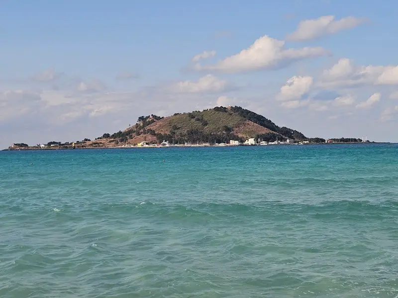 협재 해변에서 바라본 비양도