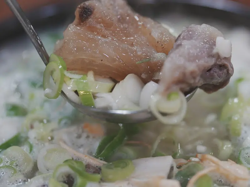 도가니탕에 듬뿍 들어간 도가니