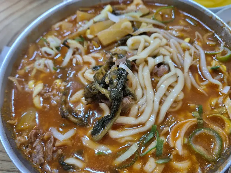육개장 칼국수 면