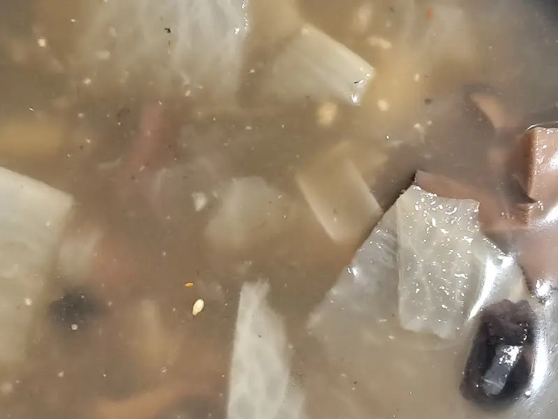 능이해장국 속 재료