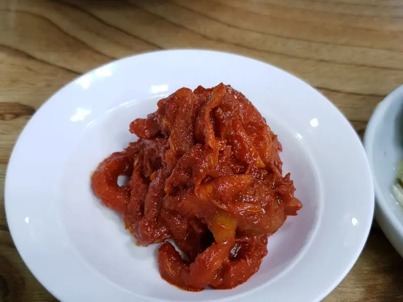 명태식해의 클로즈업