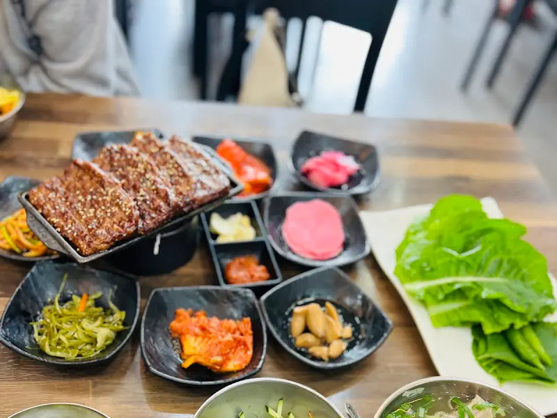 떡갈비 정식 한 상 차림