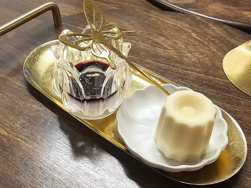 후식 디저트 클로즈업