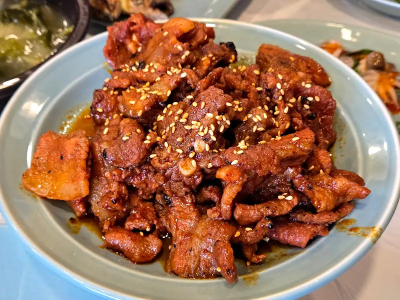 연탄 불고기의 클로즈업 샷