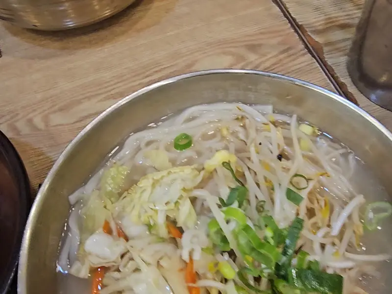 닭칼국수 면발
