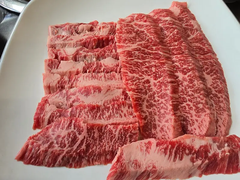 최상급 한우의 풍부한 마블링