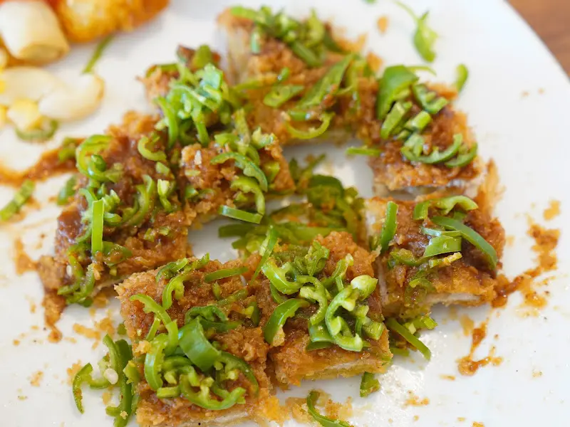 청양돈가스 단면