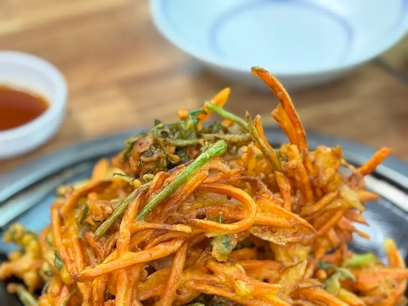 야채튀김 클로즈업