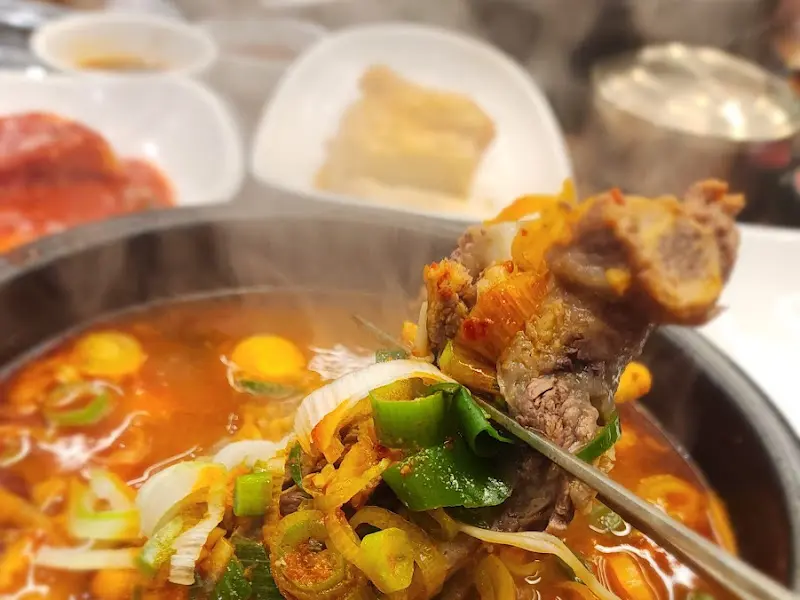갈비탕 고기 클로즈업