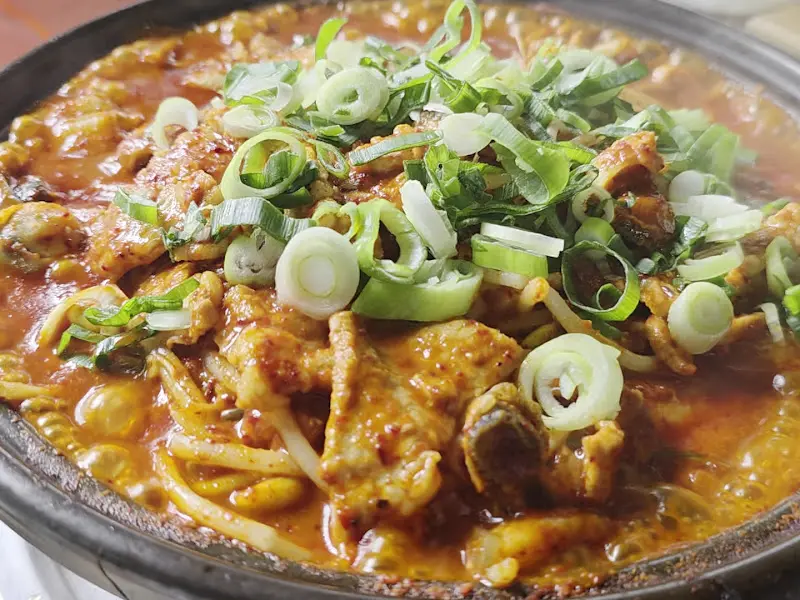 흑돼지소라찜 클로즈업