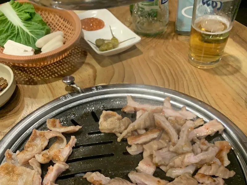 막창과 함께 즐기는 시원한 맥주