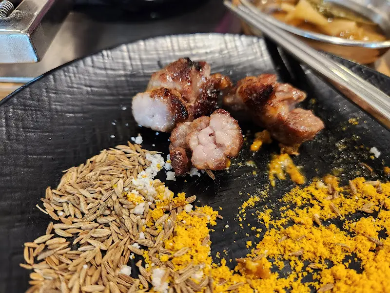 양고기 플레이팅