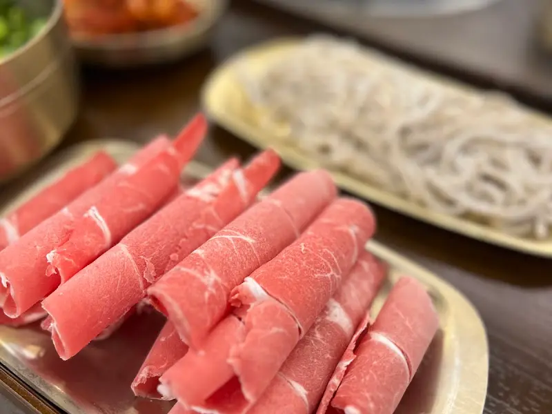 샤브샤브용 소고기의 마블링