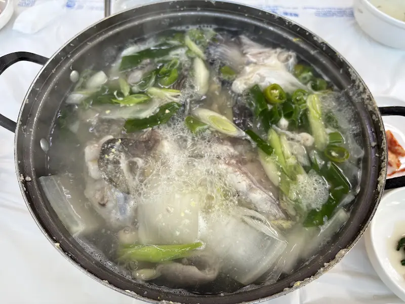 시원한 물메기탕