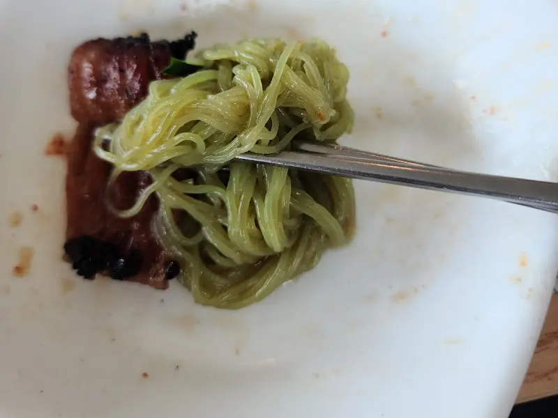 돼지갈비와 냉면의 만남