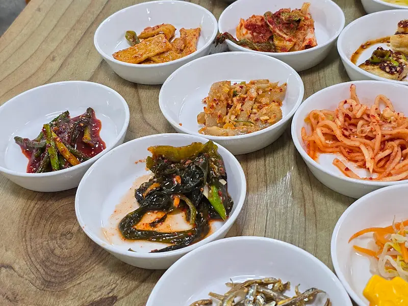 다양한 반찬 클로즈업