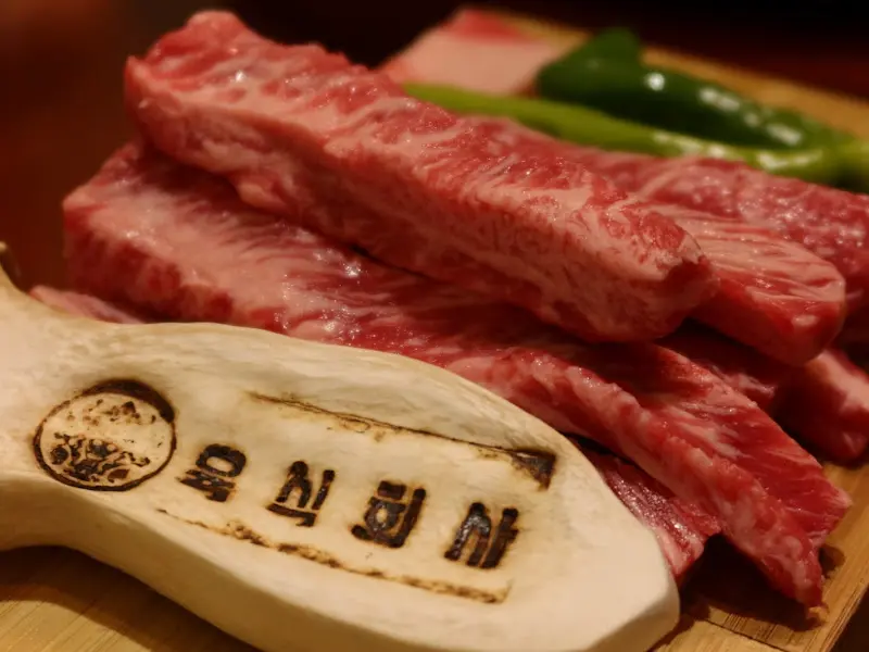 신선한 소갈비살