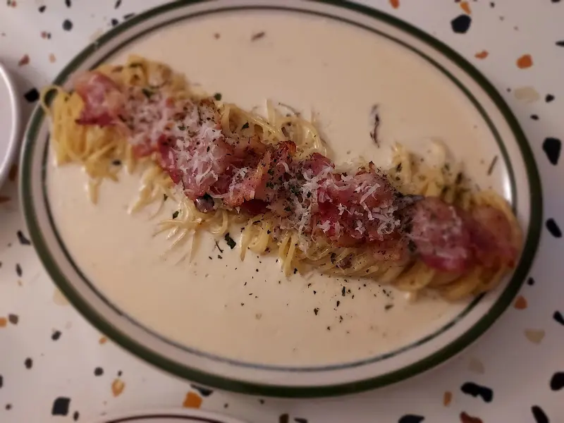 베이컨 파스타