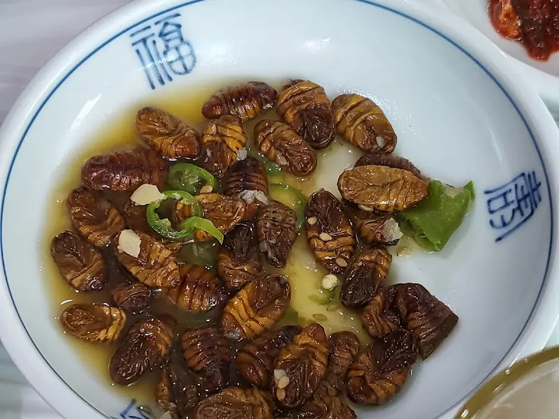 추억의 번데기 반찬