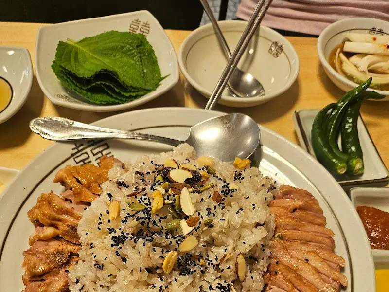 단호박 약밥 오리찜 비주얼