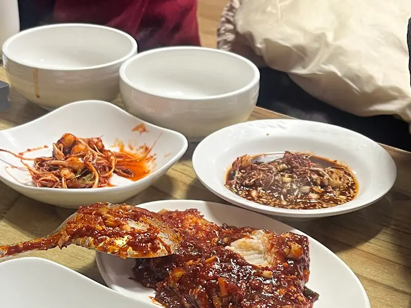 갈치조림과 밑반찬