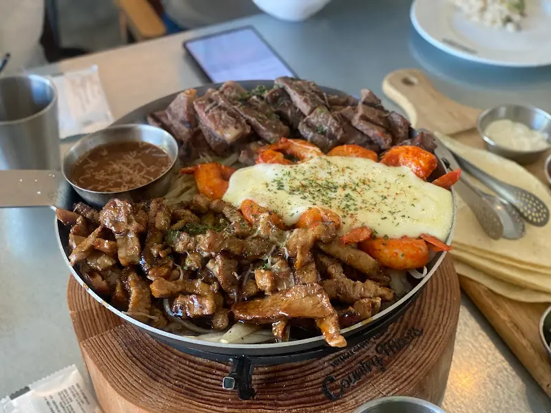 푸짐한 스테이크 파레트