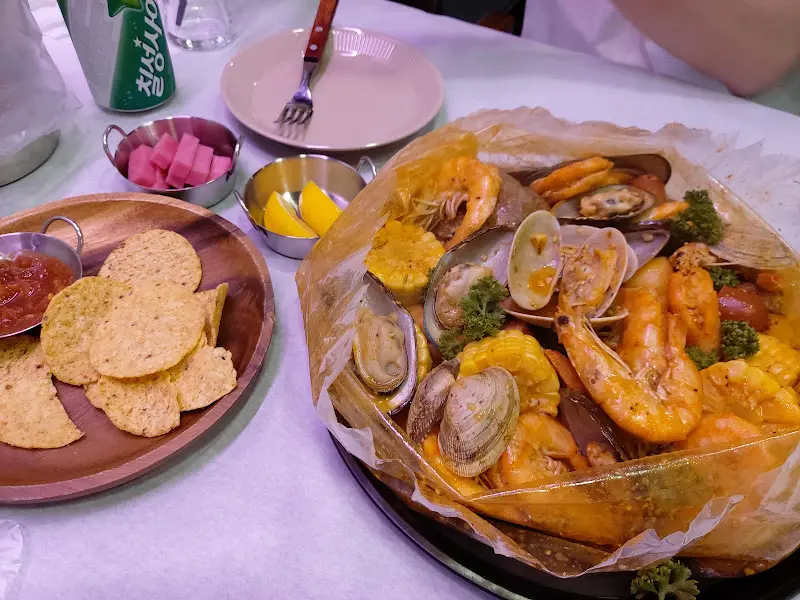 봉지해물찜 한상차림