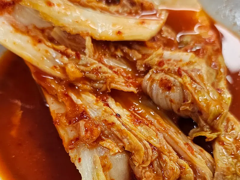 김치 확대 사진