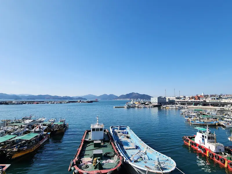 삼천포 항구 풍경