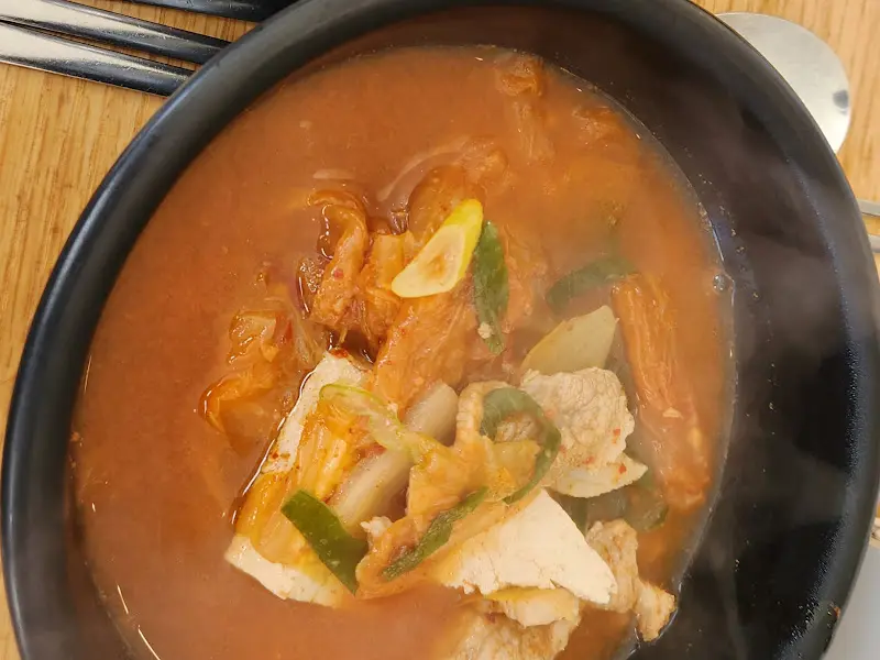 김치찌개의 모습