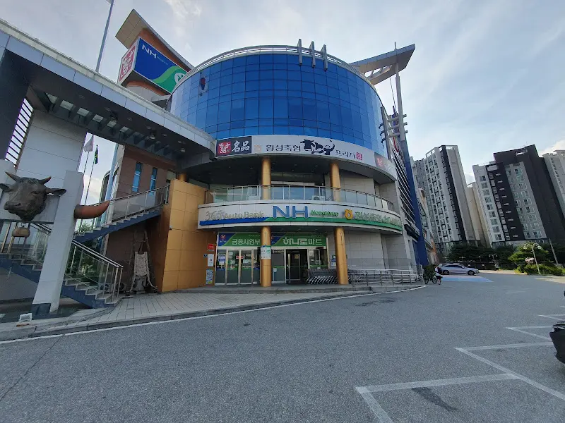 횡성축협한우프라자 본점의 웅장한 외관