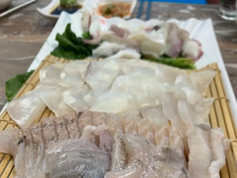 탱글탱글 도다리 회