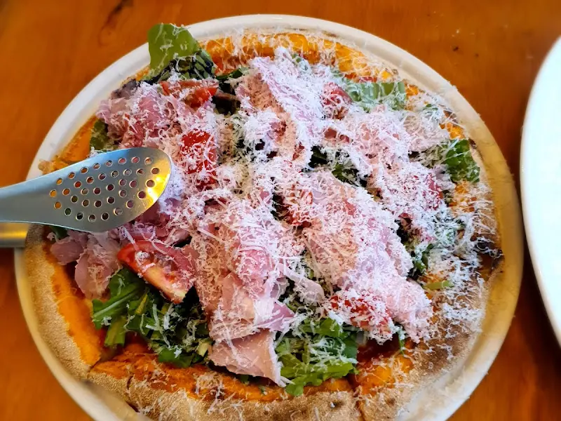 잠봉 피자의 클로즈업 샷