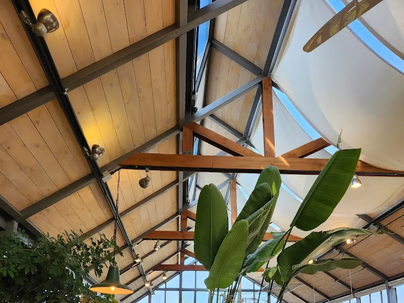 티하우스 내부 천장