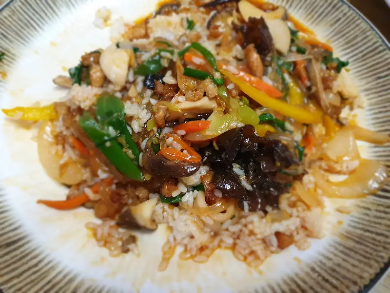 볶음밥 접사 사진