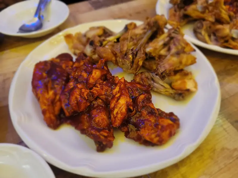 숯불 전기구이 통닭