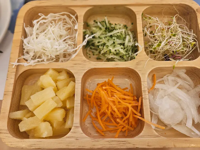 샤브샤브 재료 코너