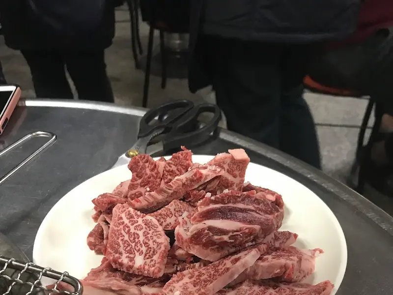 환상적인 마블링의 소갈비살