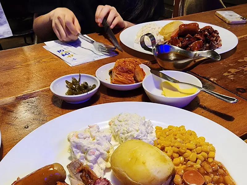 바베큐 한 상 차림